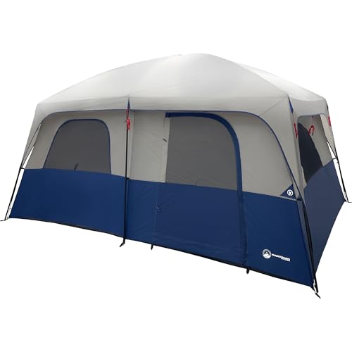 camping house tent setup