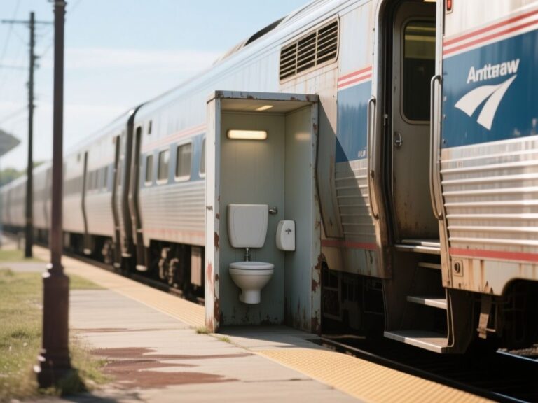 amtrak bathrooms, rail travel