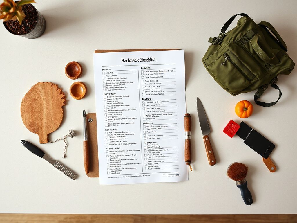 backpacking checklist - detailed view