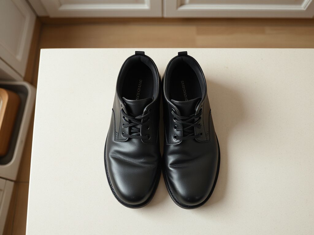 black waterproof shoes - detailed view