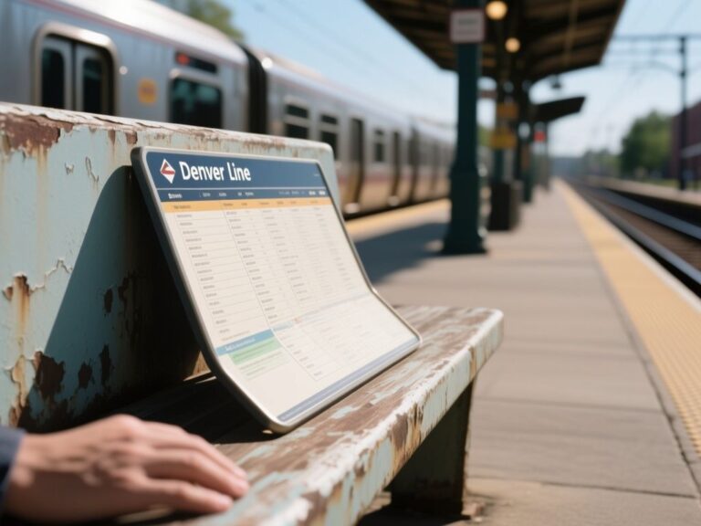 denver a line schedule, rail travel