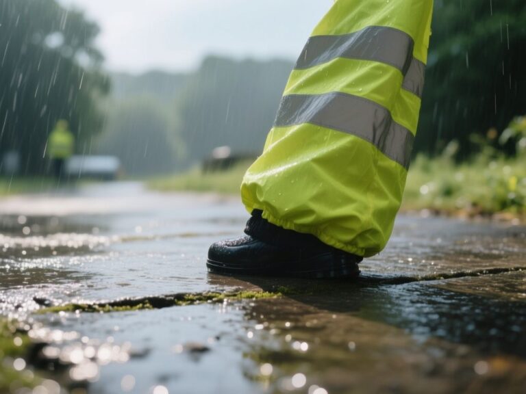 high vis rain jacket, clothing