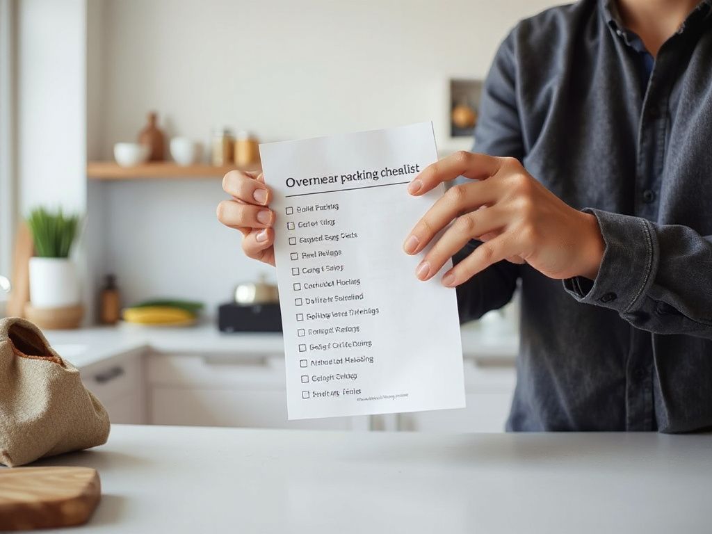 overnight packing checklist - step by step