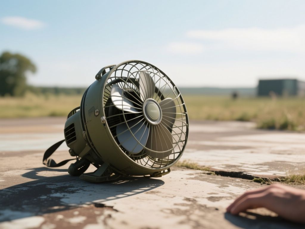 parachute with fan, extreme sports