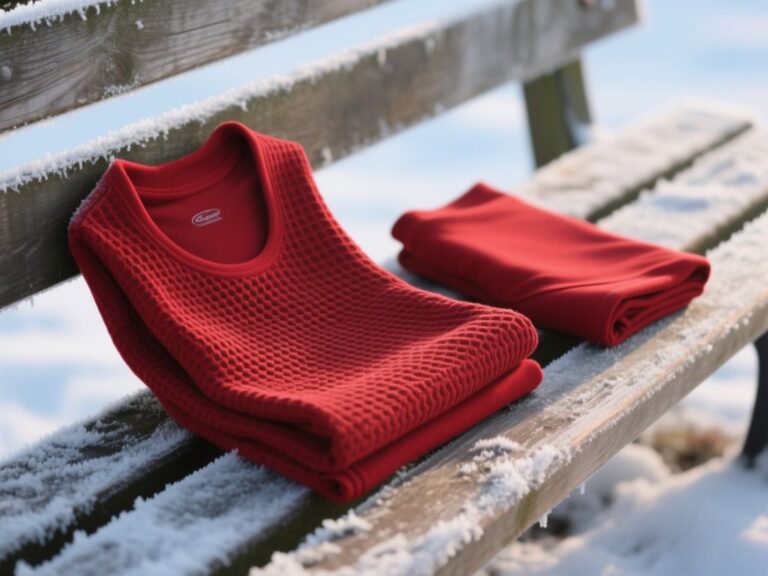 red thermal, clothing