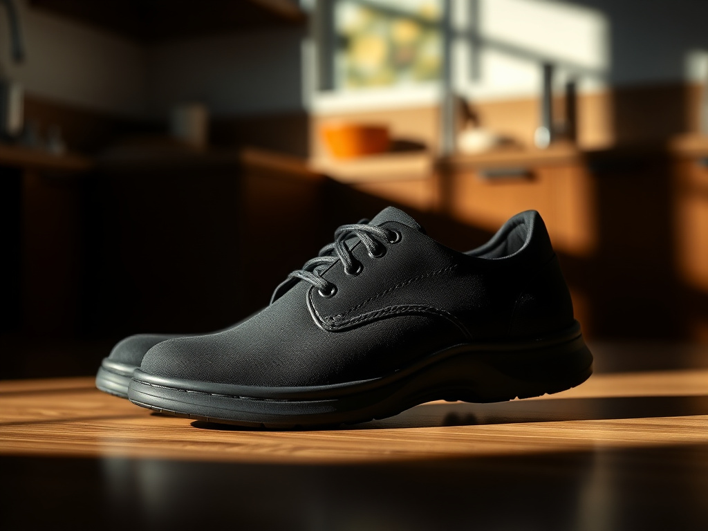 black comfortable shoes - step by step