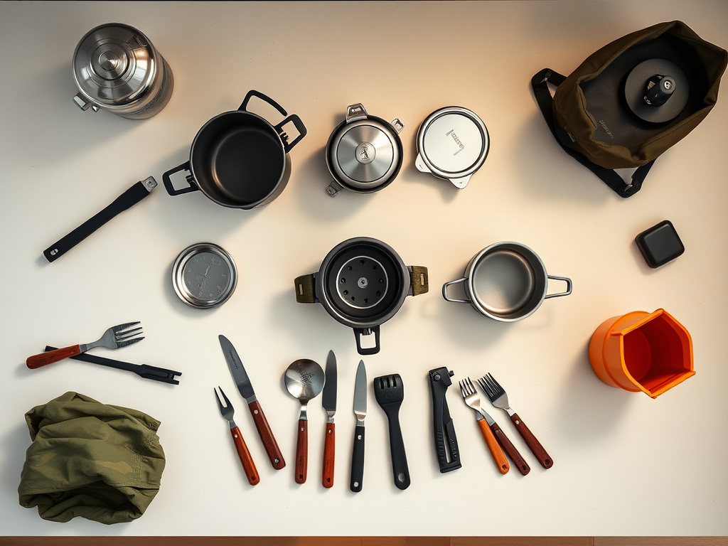 camping mess kits - detailed view