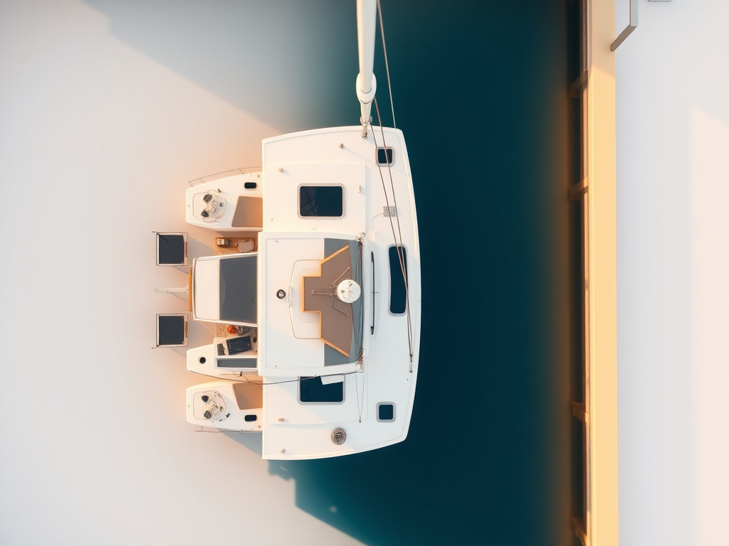 catamaran charter mediterranean - detailed view