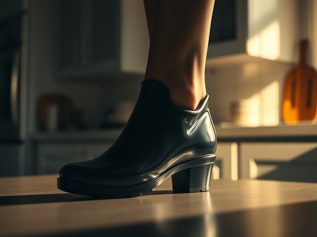 ladies rain shoe - detailed view