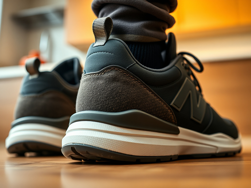 sneakers with good heel support - detailed view