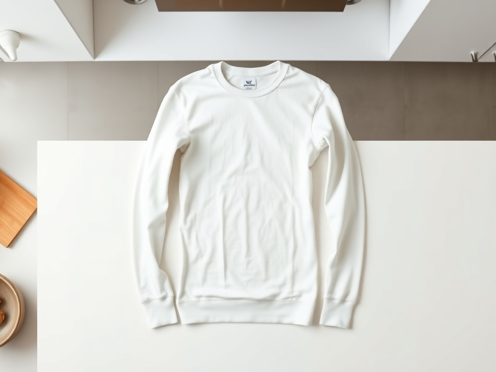 white long sleeve thermal - step by step