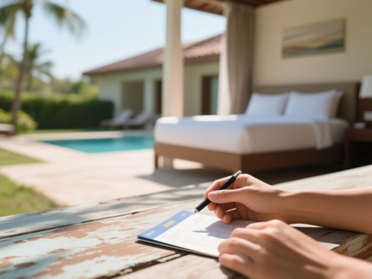 resort room, booking tips