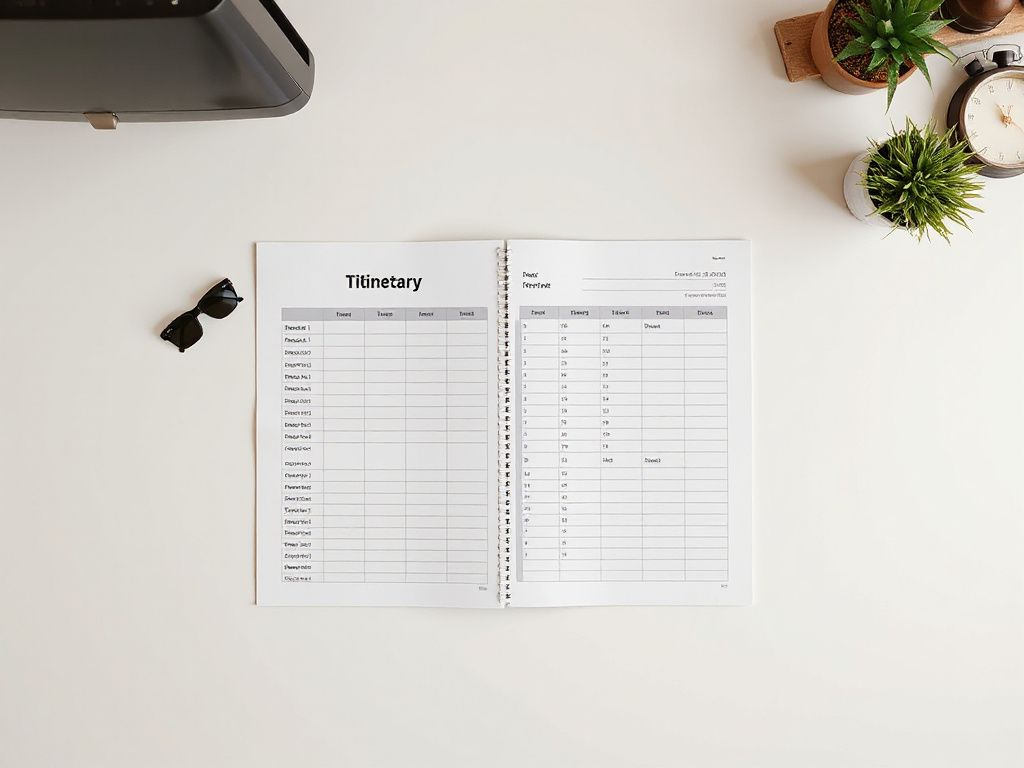travel itinerary template google sheets - step by step