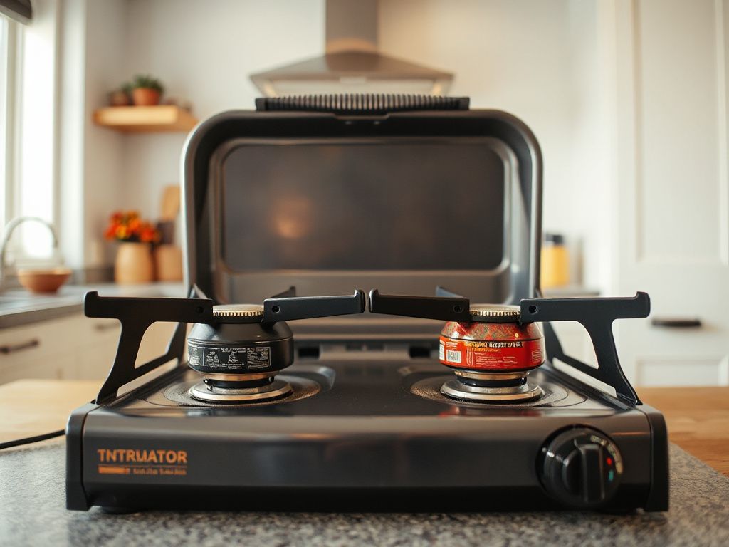 two burner camp stove - step by step