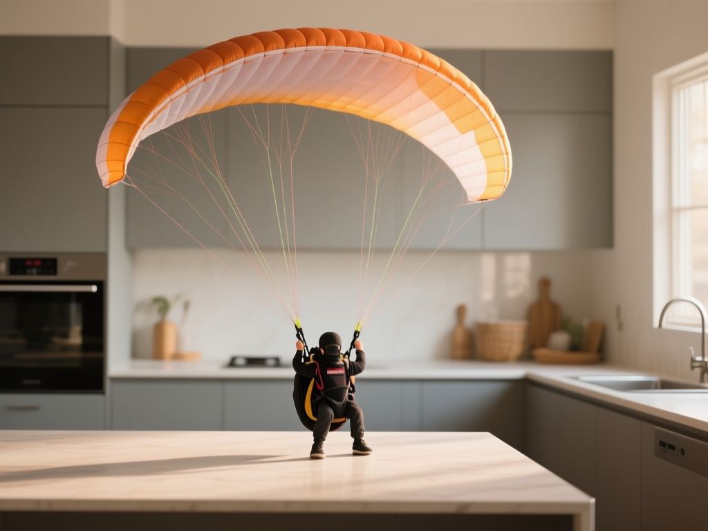 paraglider - detailed view