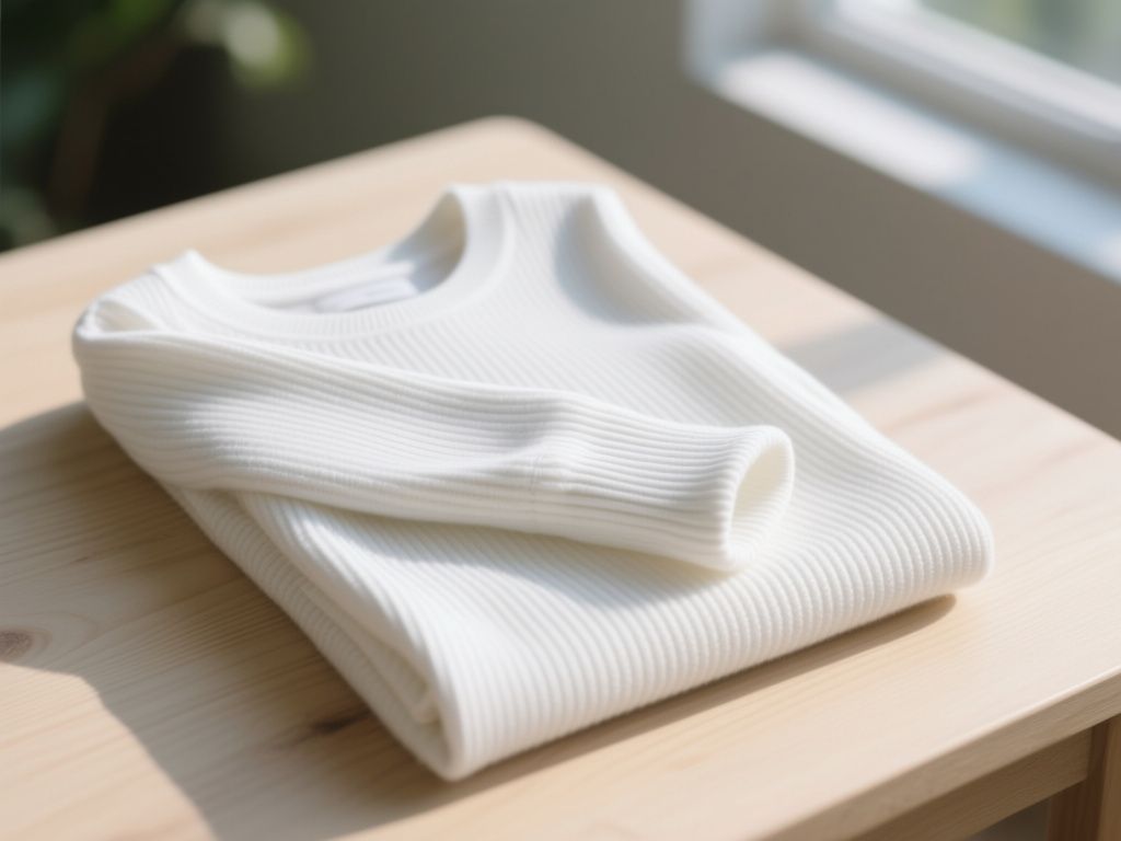 white long sleeve thermal, clothing