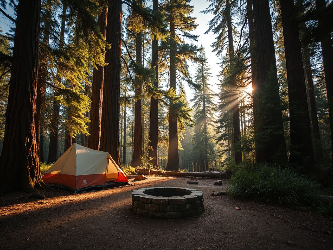 best camping in california, camping