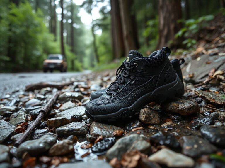 black waterproof shoes, travel gear