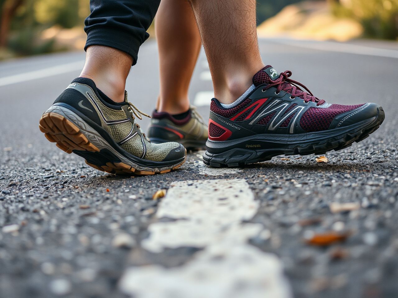 can you use trail running shoes for road running, travel gear