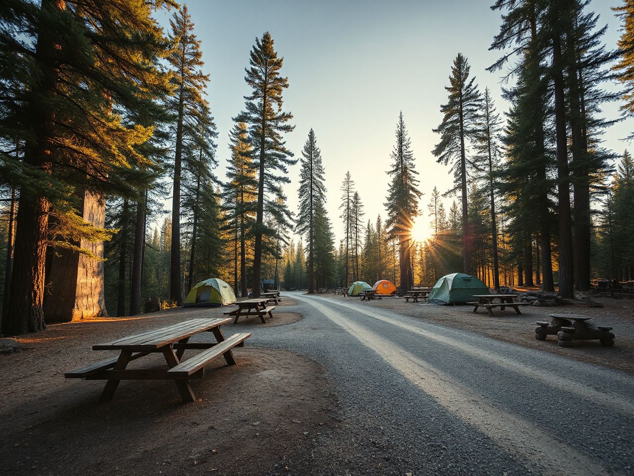 fee park, camping