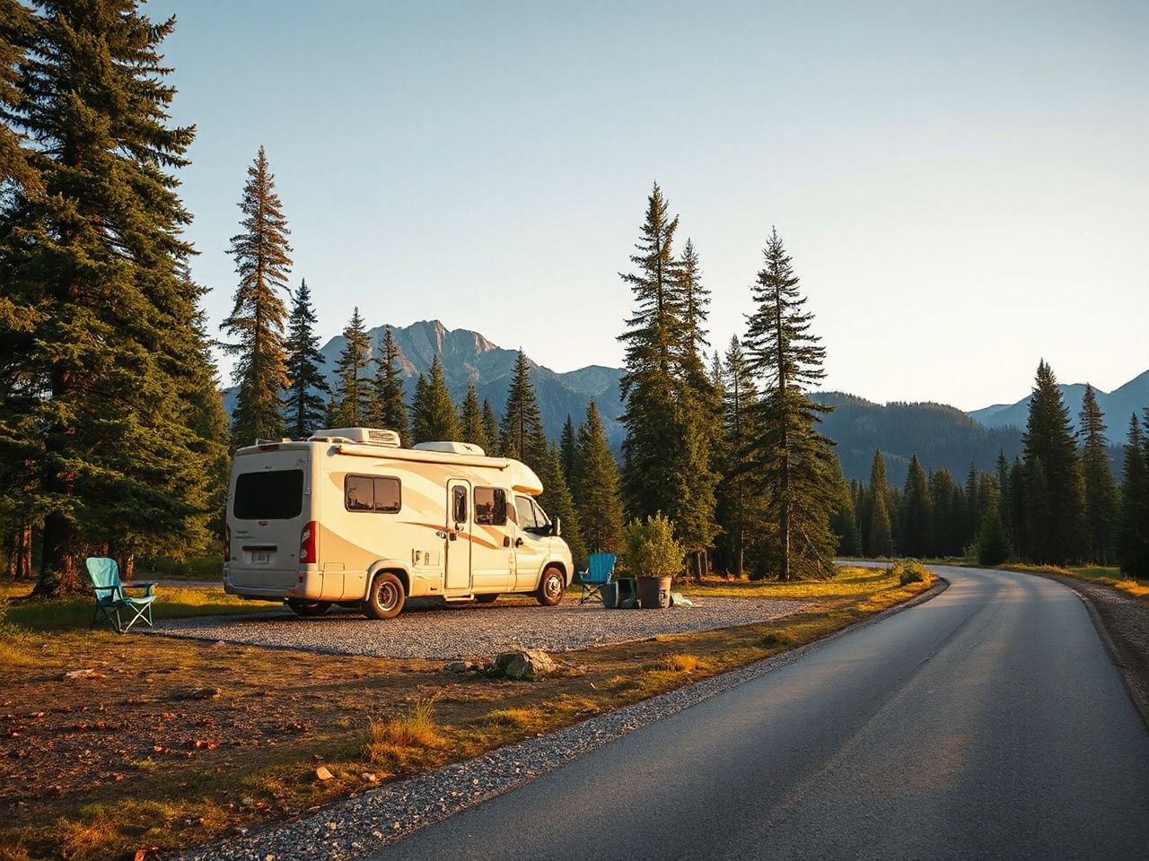 live in rv, camping