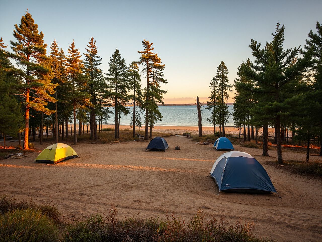 mears state park, camping