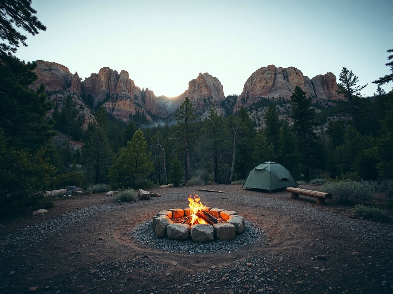 national parks in the west region, camping