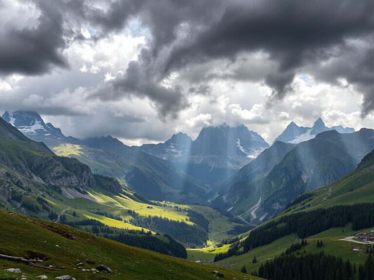 weather for the alps, europe travel