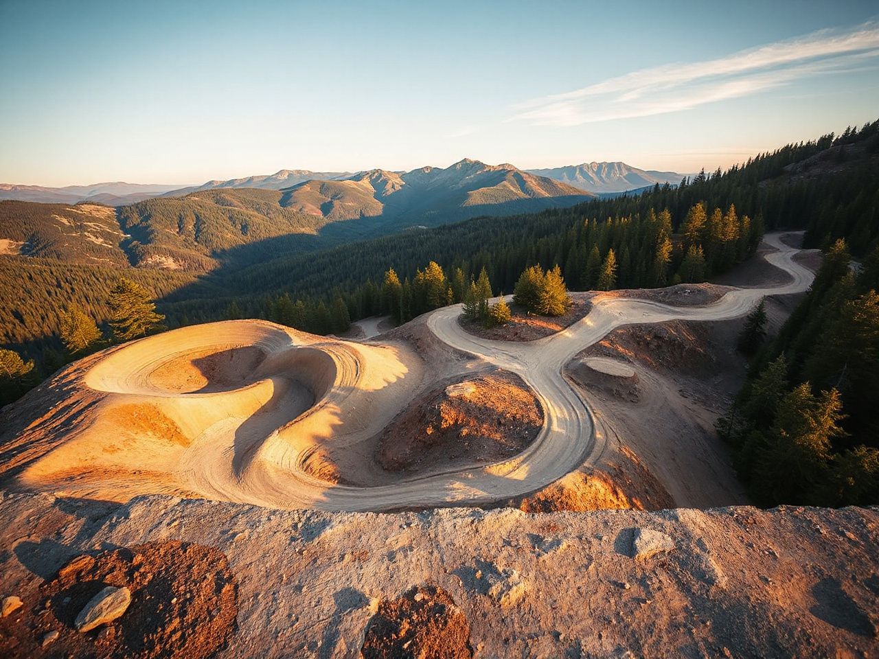 mountain bike parks in  us - step by step