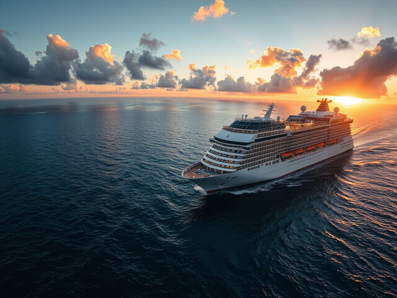 biggest luxury cruise ship - detailed view