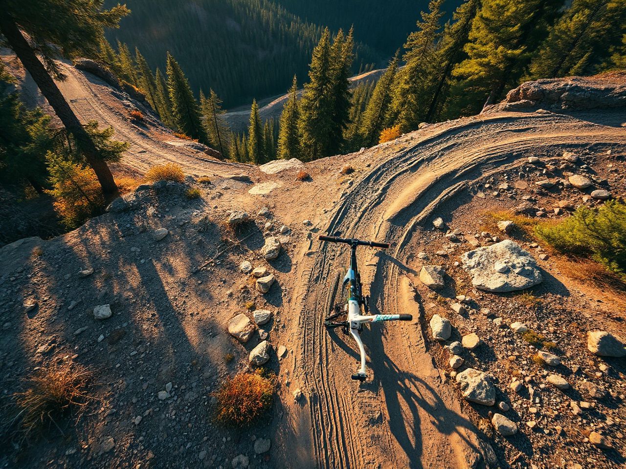 mtb bike ride - step by step