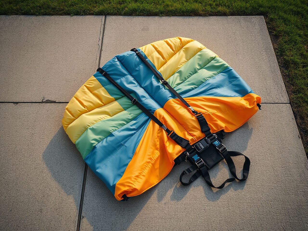 tandem parachute - step by step