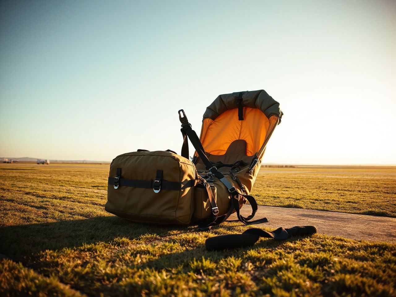 tandem parachute - detailed view